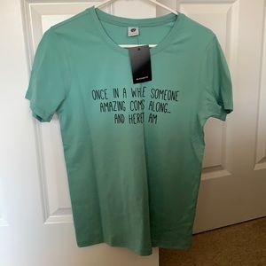 NWT teal tee shirt women’s size small